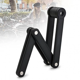 HIMABeauty Bike Lock HIMABeauty Portable Anti-Theft Folding Bike Lock, Alloy Steel Cycling Chain Locks with Plastic Coating for Bicycles And E-Scooter for Electric Motorcycle Mountain Bike Road Bike