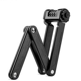 HIPIPES Bike Lock HIPIPES Bicycle Folding Lock Compact Cycling Bike Security Lock - 6 Section Anti-Theft Alloy Steel Security Level 15 Foldable Lock, for Mountain Bike / Road Bicycle / BMX / MTB
