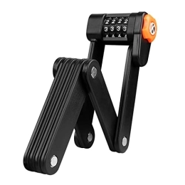 HIPIPES Bike Lock HIPIPES Portable Bicycle Folding Lock Compact Cycling Bike Security Password Lock - 8 Section Fold Number Code Combination Lock for Mountain Bike / Road Bicycle / BMX / MTB