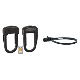 Hiplok Accessories Hiplok D Wearable Bicycle D / U Lock & Bike Lock Z LOK Combo Security Tie & Bike, Black, 43 cm