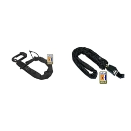 Hiplok Accessories Hiplok E-DX Cargo & E-Bike Specific Lock & Unisex's Homie Stay at Home Chain Bicycle Lock, Black, 10 mm x 150 cm