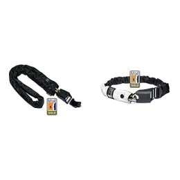 Hiplok Accessories Hiplok Unisex's Homie Stay at Home Chain Bicycle Lock, Black, 10 mm x 150 cm & Gold: Sold Secure Rated Wearable Chain Bicycle Lock