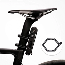 HKYMBM Bike Lock HKYMBM Foldable Bicycle Lock, Anti-Hydraulic with Mounting Bracket & Resettable 4 Digit Combination Bike Locks, Great Bike Safety Tool