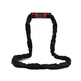 Home gyms Bike Lock Home gyms Bike Lock / bicycle Chain / cycling Lock 5-Digitls Codes Resettable 100, 000 Codes For Bike Cycle, Moto, Door, Gate Fence 100cm Length (Color : Red)