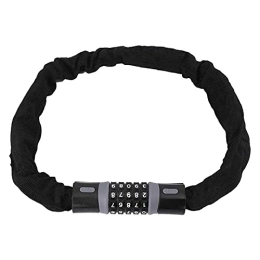 HSYSA Accessories HSYSA Bicycle Lock 0.9m Bike Coded Lock Mountain Bike Portable Electric Bicycle Chain Lock Cycling Accessory Anti-Theft (Color : Black)