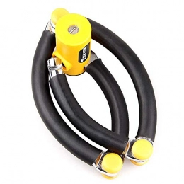Huanxin Accessories Huanxin Bike Lock Bicycle Lock Chain, Folding Mountain Bike Lock, Easy To Carry, Unfolds To 21", for Mountain Road City Bike