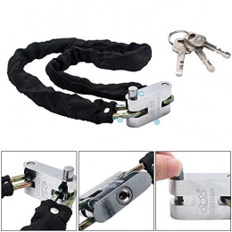 HugeAuto Accessories HugeAuto Bike Chain Lock Heavy Duty Padlock with keys For Bicycle Motorcycle Mountain Road Cycling (Length 2M)