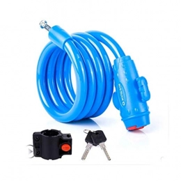 Unknown Bike Lock JHJBH Novel Design Locks-Cable Locks, Lightweight, Light Bicycle Chain Locks, Safety Locks, Bicycle Equipment Accessories (Color : Blue)