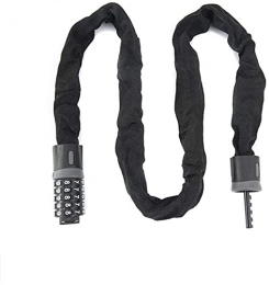 JIAChaoYi Accessories JIAChaoYi Bicycle Lock, Mountain Bike 5-Digit Combination Lock, Anti-Theft Lock, Chain Lock, Suitable for Electric Motorcycles, Gates(Size:150cm)