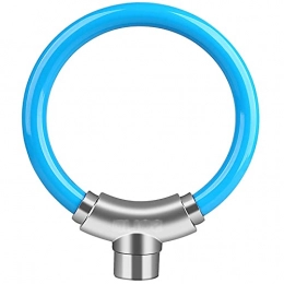 JIAGU Accessories JIAGU Bike Lock Cable Portable Mountain Bike Ring Lock Bicycle Lock Bicycle Riding Accessories Anti-Theft Bicycle Lock (Color : Blue, Size : 47cm)