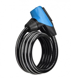 JIEYANG Accessories JIEYANG Bicycle Lock Cable Lock MTB Bike 1.5m Waterproof Cycle Cycling Motorcycle Security Lock with reflective stripe (Color : ET155R-Blue)