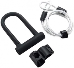 JJJ Accessories JJJ Bike U Lock Heavy Duty Combination Shackle Anti Theft Secure Locks for Bicycle Mountain Bike (Black) durable