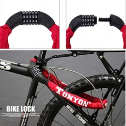 JLDSFPP Bike Lock JLDSFPP Thickness Steel Motorbike Bicycle Bike Chain 900Mm. Cable Combina Tion Code Lock