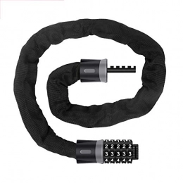 Jnsio Accessories Jnsio Bicycle Chain Lock 5-Digit Resettable Combination Heavy Duty Anti Theft Bike Lock Strong And Wear-Resistant for Bike Motorcycle Bicycle Door Gate Fence Grill(90Cm)