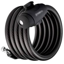 JTRHD Accessories JTRHD Bicycle Lock Bike Lock Cables are Great for Road Bikes and Mountain Bikes for Motorcycle, Scooter, Bike (Color : Black, Size : 120cm)