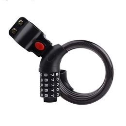 JTRHD Bike Lock JTRHD Bicycle Lock Safe and Portable Bicycle Chain for Scooter Grille Without Key for Motorcycle, Scooter, Bike (Color : Black, Size : One Size)