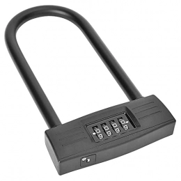 junmo shop Bike Lock junmo shop U Lock Bike Lock, U-Type 4 Digit Combination Password Lock Bicycle Scooter Motorcycle Anti-Theft Security Coded Lock Bicycle Locker