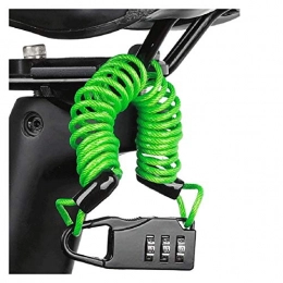 KAIGE Bicycle Lock Anti-theft Mini Helmet Lock Motorcycle Cycling Scooter 3 Digit Combination Password Safety Cable Lock 09.19C (Color : 2SS701850 D) WKY (Color : 2ss701850 G)
