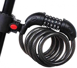 Kinhevao Accessories Kinhevao Bike Lock Bicycle Lock 5-Digit Cable Lock Combination bike lock cable, Security Chain Anti-theft Bicycle Lock, Heavy Duty Cable Lock for Bicycle / Bike