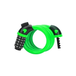 KJBGS Bike Lock KJBGS Bicycle lock Bicycle Lock Code Key Locks Bike Cycling Password Combination Security Steel Wire Locks Bicycle Accessories Multicolor 1.2-1.8m Safe and durable (Color : Green(120m))