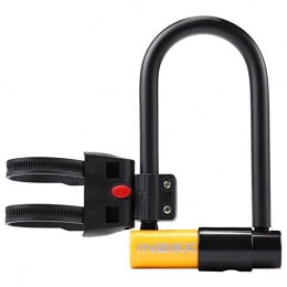 KJGHJ Accessories KJGHJ 5 Style Bicycle Lock U-shape Heavy Duty Bike Shackle Mounting Bracket Steel Flex Cable Lock Anti-theft Heavy Duty Bike U-Lock (Color : 05)