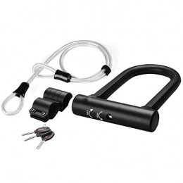 KJGHJ Bike Lock KJGHJ Bike Lock Bike U Lock Anti-theft MTB Road Bicycle Lock Heavy Duty Steel Security Bike Cable U-Locks Set Cycling Accessories