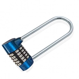 KJGHJ Accessories KJGHJ Bike Lock Practical Furniture Security Wide 5 Digit Combination Position Resettable U-Lock (Color : Sky Blue)