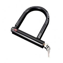 KMDSM Accessories KMDSM Bicycle Lock, Anti-theft Lock, Electric Motorcycle U-lock, Mountain Bike Bicycle Lock, Anti-hydraulic Shear Riding Equipment Accessories (Color : Black)