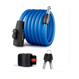 KMDSM Bike Lock KMDSM Bicycle Lock / Chain Lock / Anti-theft Mountain Bike Bicycle Lock / Bicycle Equipment Accessories (blue, Red, Black) (Color : Blue)