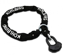 KOHLBURG Bike Lock KOHLBURG Solid, 200 cm long security motorcycle lock with 13 mm special steel chain, chain lock with highest security level 10 plus of 10, extremely secure lock for motorcycle and e-bike