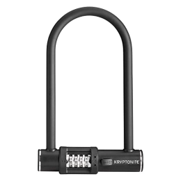 Kryptonite Accessories Kryptonite 005292 Combo U Bicycle Lock, Black, 4" x 8