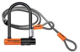 Kryptonite  Kryptonite Evolution Mini-7 FlexFrame Lock with 4-Feet Kryptoflex Cable - Black / Orange