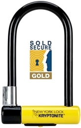 Kryptonite Locks Accessories Kryptonite New York Standard Bike U Lock - Sold Secure Gold