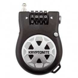 Kryptonite Accessories Kryptonite Unisex's R2 2.4mm Retractor Combo Cable Bicycle Lock, Black, 2.4mm x 90cm