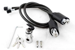 Kuat Bike Lock Kuat Racks Transfer Cable Lock Kit with Locking Hitch Pin (2 Pack), Black