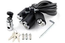Kuat Bike Lock Kuat Racks Transfer - Cable Lock Kit with Locking Hitch Pin - Black