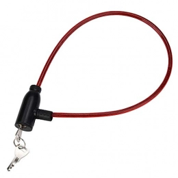 Kunyun Accessories Kunyun Cycling Steel Wire Cable Anti-Theft Bike Bicycle Scooter Safety Lock with 2 Keys Fit Bike Motorbikes Scooter Safety (Color : Red)
