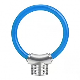 Kunyun Accessories Kunyun Cycloving Bicycle Mini Ring Locks Reflective Cable Lock Security MTB Road Cycle Bike Cable Lock (Color : Blue)