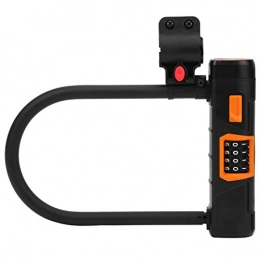 Labuduo Bike U Lock, Heavy Duty Combination Bicycle U Shackle Secure Locks, Anti-Theft Waterproof Shock Lock with 4 Digit Codes for Mountain Bike/Scooter/Motorcycles/Gate/Office/File Cabinets