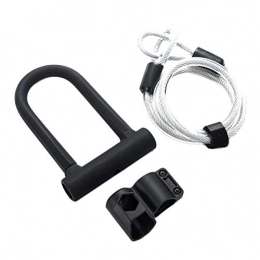 LIOOBO Accessories LIOOBO Bike U Lock Heavy Duty Combination Shackle Anti Theft Secure Locks (Black)
