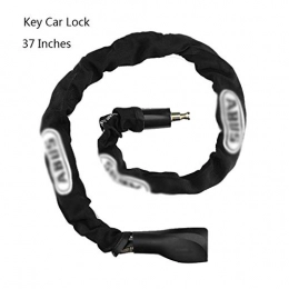 Liutao Accessories Liutao Anti-theft Password Anti-shear Chain Lock Security Metal Anti-theft Reinforcement Black 35 Inches 37 Inches (Color : Black, Size : 37inches)