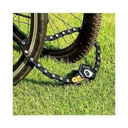 LIXSLT Heavy-Duty Industrial Bike Lock Anti Theft Folding High Security Bicycle Lock for Outdoor