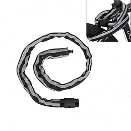 LULUMI Bicycle Lock Bicycle Chain Lock Anti-Theft Security Chain Lock with 2 Keys Reflective Cycling Lock Suitable for MTB Road Bike Motorcycle Scooter