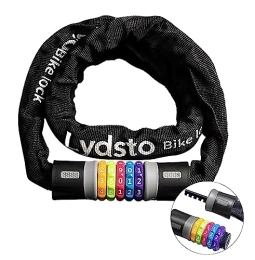 Lydsto Accessories Lydsto Bike Chain Lock, 5 Digit Combination Bicycle Lock, Keyless Heavy Duty Anti-Theft Scooter Locks for Bike, Motorcycle, Scooter