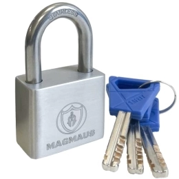 Magmaus Bike Lock Magmaus® PDL / 40 [Never-Rust] Heavy Duty Padlock Outdoor Weatherproof - [High Security Protection] - Ideal Gate or Shed Lock (40 mm)