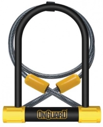 Magnum Onguard Accessories Magnum Onguard Bulldog DT Bicycle Cycling High Security U-Lock & Anti Theft Flexi Cable LK8012