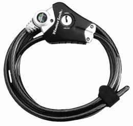 Master Lock Accessories Master Lock 1, 8m long x 10mm diameter Python adjustable locking cable; black