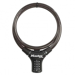 Master Lock Accessories Master Lock Bike Cable Lock [Combination] [90 cm Cable] [Outdoor] 8229EURDPRO - Ideal for Bike, Electric Bike, Skateboards, Strollers, Lawnmowers and other Outdoor Equipments