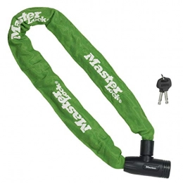 Master Lock Accessories Master Lock Bike Chain Lock [Key] [90 cm Chain] [Green] 8391EURDPROCOLG - Ideal for Bike, Electric Bike, Mountain Bike, Road Bike, Folding Bike