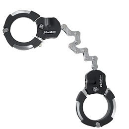 Master Lock Bike Lock MASTER LOCK Certified Cuffs, Anti-theft Lock – Police Approved [9 pivoting links] [55 cm] 8290EURDPRO - Best used for Electric Scooters, Bikes, Motorbikes